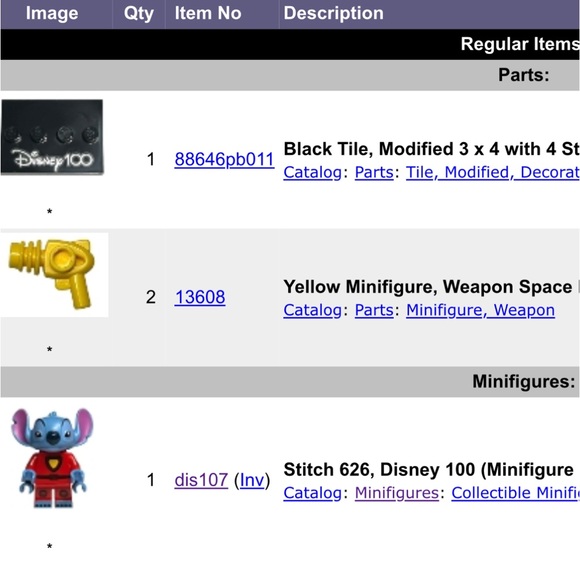 Lego Disney 100 Stitch - Picture 4 of 7